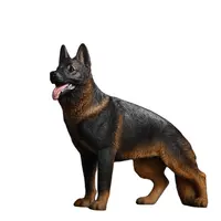 מכירה לוהטת שרף גרמנית רועה כלב פסל jxk כלב פסל לעיצוב בית