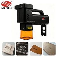 ARGUS Mini Incisore Laser a Luce Blu Portatile da 2,7 KG per Legno e Pelle, Macchina per Marcatura Laser con Schermo Touch