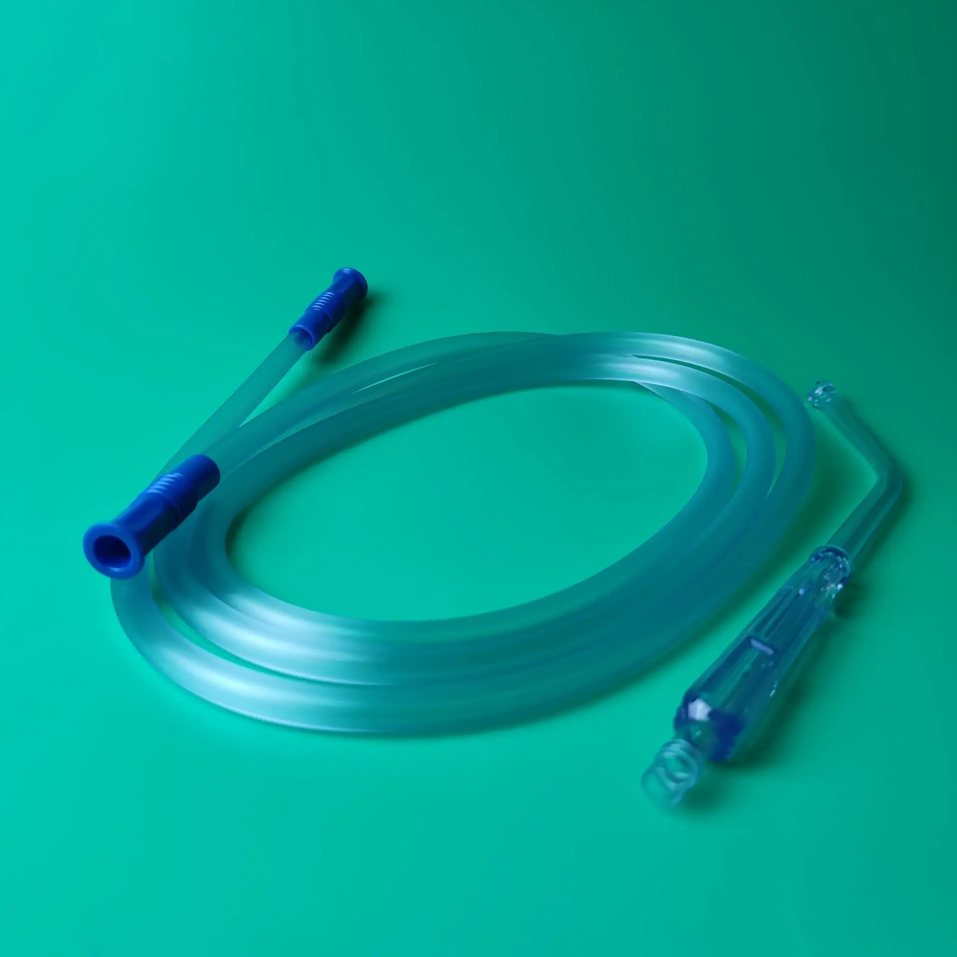 Tubo de conexión de succión de PVC, médico, estéril, CE ISO, con mango yankaer