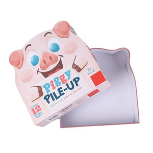 Caja de Regalo Rígida Personalizada con Base Extraíble, Caja de Embalaje de Cartón Reciclado <span class=keywords><strong>para</strong></span> Juego de Mesa con Diseño de Animales, Venta Caliente - Product Image 4