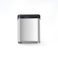 Boîte à épices en métal personnalisée, boîte à épices en métal pour la cuisine, boîte à épices rectangulaire en métal pour le poivre, le cumin, la poudre, avec couvercles en plastique