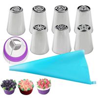 Werksverkauf 27-teiliges Edelstahl-Düsen-Düsen-Kuchen-Dekorationswerkzeug-Set
