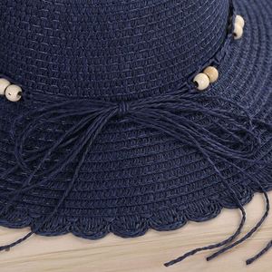 หมวกสานทรงสร้างสรรค์ใหม่จากหญ้าธรรมชาติสำหรับฤดูร้อน ระบายอากาศได้ดี สวมใส่สบายสำหรับผู้หญิง-เหมาะสำหรับชายหาด กีฬากลางแจ้ง และการใช้งานทั่วไป - Product Image 6