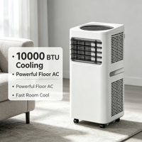 Climatiseur portable vertical mince 10000 BTU à déshumidification à froid, efficace et performant, avec arrêt automatique