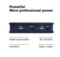 Meilleur nouveau commutateur KVM VGA DVI compatible HDMI à 2 ports, clavier, souris, USB 2.0, répartiteur avec télécommande, câbles USB
