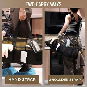 BSCI Factory Large Wearable <b>Cleaning</b> <b>Caddy</b> Tote Bag Organizer For Housekeepers Tool Bag Car <b>Cleaning</b> Tool Organizers Bags - Product Image 5
