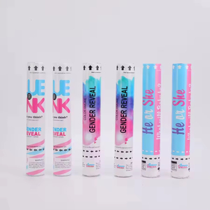 Cannone Sparacoriandoli Biodegradabile Colorato per Feste di Compleanno, Baby Shower e Rivelazione del Sesso del Bambino - Product Image 1