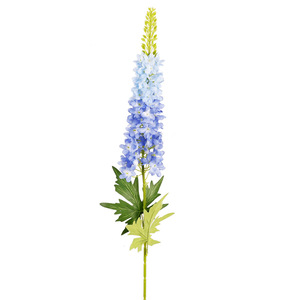 Fleur artificielle QIHAO Delphinium bleue en soie, haute simulation, pour décoration de mariage et de maison - Product Image 5