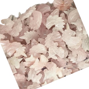 <span class=keywords><strong>Pietre</strong></span> <span class=keywords><strong>preziose</strong></span> <span class=keywords><strong>intagliate</strong></span> a forma di animale di quarzo rosa rosa naturale del Madagascar - Product Image 6