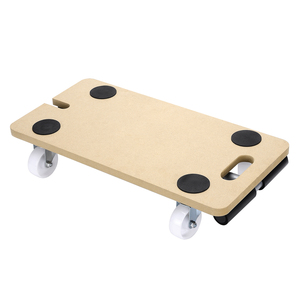 Vouwbare Houten Flatbed Duwwagen Met Één Klik 200Kg Opvouwbare Handgreep Platform Handwagen Indoor Dolly Outdoor Trolley - Product Image 2