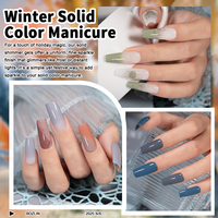 BOZLIN Nouveau Gel Vernis à Ongles Haute Pigmentation 12 Couleurs Série Hiver Sans HEMA Ni TPO Gel Vernis UV Haute Qualité Ensemble de Gel Vernis pour Ongles