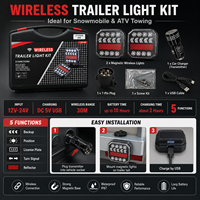 Feux arrière de remorque sans fil SFIDA TC-06 à LED, interrupteur magnétique, rechargeables, IP65, batterie 10H. Pour camions, camping-cars, bateaux et engins agricoles.