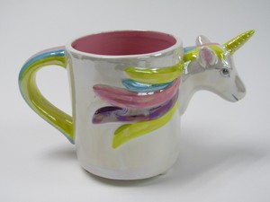 Offre Spéciale 14 onces licorne en céramique en relief <span class=keywords><strong>peinture</strong></span> à la main thé café lait tasses ensemble avec mignon étoile décalcomanie cadeau pour les femmes - Product Image 5