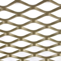 Maille métallique expansée en aluminium thermolaqué pour panneaux muraux décoratifs