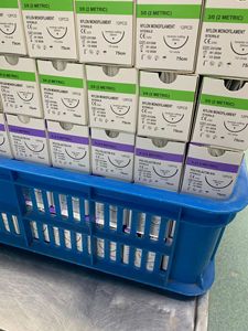 Label yang Dapat Disesuaikan Logo Dapat Diserap Steril 1/2 Lingkaran 75cm 90cm <span class=keywords><strong>PGA</strong></span> 910 Benang Jahit Bedah - Product Image 3