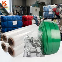 Kit Combiné YISHI de Sangles et Films Étirables pour l'Emballage de Vêtements Usagés – Tendeur et Scelleur Inclus
