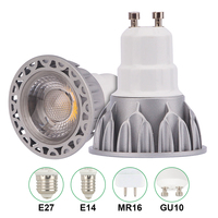 Spot LED Dimmable Triac 5W 7W RA90 en Aluminium Blanc Chaud Intérieur Extérieur Hôtel Sport Luminaire IP44 Culot E14 MR16 COB Plastique