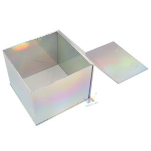 Crown Win Holographic Magnetic <b>Large</b> Gift Mailing Box Packaging Custom Logo Eyelashes Nail Folding <b>Paper</b> Boxes Matt Lamination - Product Image 2