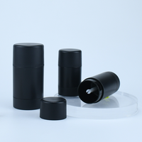 Emballage de crème cosmétique de luxe pour le corps 15g 30g 50g 75g Conteneur vide de bâton de déodorant en plastique blanc noir