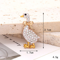 Nouveaux pendentifs et breloques de luxe DIY en alliage, forme oiseau/canard mignon, pour femmes, accessoires de mode, fabriqués par Sui Lian, Made in China