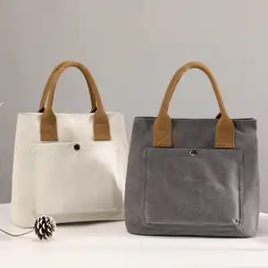 Sacola de compras de algodão reciclado para mulheres, sacola de ombro reutilizável com logotipo personalizado ecológico para compras, sacola de lona para mulheres