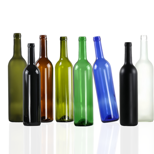 Bouteilles en verre Bordeaux transparentes/ambre/noires de 375 ml, 500 ml, col long, portables, givrées, pour vin <span class=keywords><strong>glacé</strong></span>, 750 ml et vodka - Product Image 2