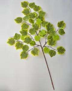 EG-J273 Folhas de uva artificial Ivy Plantas verdes para decoração de jardim doméstico Simulação folhas