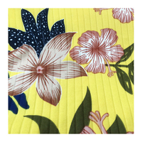 1*1 2*2 5*4 8*4 Polyester rayonne coton Spandex brossé côtelé imprimé tricot
