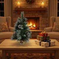 Hochwertiger Umweltfreundlicher Mini-Tisch-Fichten-Kunstweihnachtsbaum Personalisierte Heim-Feiertagsdekoration für Partys