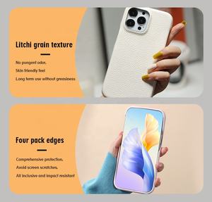 Nouveau Ins Girly Lychee PU étui de téléphone en cuir pour iPhone 17 16 15 14 13 <span class=keywords><strong>Pro</strong></span> Max Android <span class=keywords><strong>Smartphone</strong></span> couverture Chic couleurs - Product Image 5