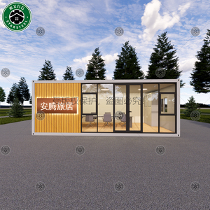 Edificio de oficinas modular expandible con grandes ventanas de piso a techo para recepción comercial y espacio para reuniones de personal. - Product Image 5