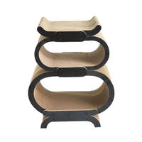 Vente en gros usine : Griffoir ondulé pour chat, maison multi-niveaux, mobilier pour chat détachable pour familles multi-chats