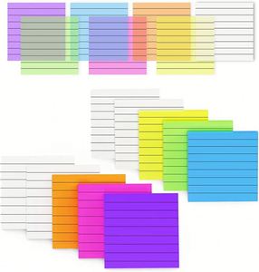 Bloc de Notas Autoadhesivo Transparente de PET, Papelería de Alta Calidad para Estudiantes y Oficinas - Product Image 1