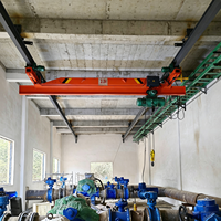 Ponts roulants monopoutre à suspension pour ateliers et usines, haute efficacité, capacités 1, 2 et 3 tonnes