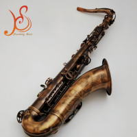 Professional Bb Tenor Saxophone Antique Bronze Brass Body High Performance Musical Instrument