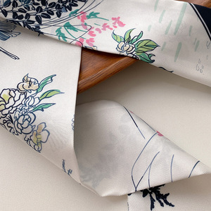 Korean Style Light Luxury Ribbon Headscarf Printed <strong>Thin</strong> Long Narrow <strong>Scarf</strong> for <strong>Women</strong> Twill Small Neck Accessory for Summer - Product Image 2