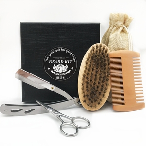 Barbiere <span class=keywords><strong>kit</strong></span> regalo <span class=keywords><strong>per</strong></span> <span class=keywords><strong>la</strong></span> cura della <span class=keywords><strong>barba</strong></span> da <span class=keywords><strong>uomo</strong></span> forbici <span class=keywords><strong>per</strong></span> rasoio set di spazzole e pettine <span class=keywords><strong>per</strong></span> setole di cinghiale <span class=keywords><strong>kit</strong></span> pettine <span class=keywords><strong>per</strong></span> <span class=keywords><strong>barba</strong></span> in legno - Product Image 2