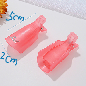 10 pièces/boîte de dissolvant de vernis à ongles transparent Clip d'art à ongles trempage Clips de casquette dissolvant de vernis à ongles Gel UV enveloppes nettoyant dégraissant nettoyant pour ongles - Product Image 4