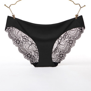 Slip a triangolo in pizzo da donna, in puro cotone e lino, sottili, estivi, a vita bassa, sexy, nuovi shorts da <span class=keywords><strong>ragazza</strong></span> - Product Image 4