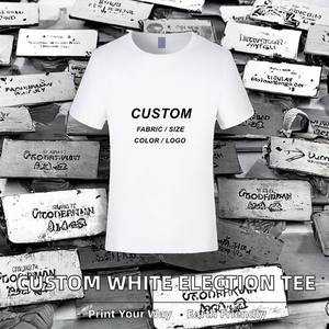 Camisetas Promocionales Blancas Lisas para Elecciones, Tejidas, 100% Poliéster, Transpirables, Ecológicas, Impresas Personalizadas, Unisex, Casuales - Product Image 2