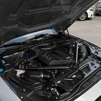 Kit de garniture de compartiment moteur en fibre de carbone sèche forgée en nid d'abeille 3K personnalisé pour BMW G87 M2 S58