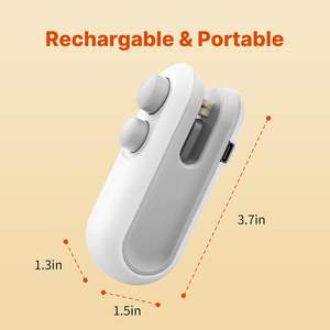 Sellador de Bolsas de Plástico para Alimentos, Portátil, Recargable por USB, Mini Máquina de Sellado al Vacío - Product Image 3