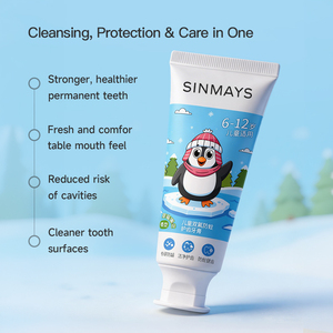 Dentifrice Enfant Doux pour 6-12 Ans – Nettoyage Quotidien, Haleine Fraîche, Soin Bucco-dentaire, Double Fluorure, Anti-Caries - Product Image 3