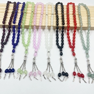 All'ingrosso all'ingrosso Misbaha Agate Tasbih preghiera perline 33 mussulm Muslim <span class=keywords><strong>rosario</strong></span> braccialetto di cristallo braccialetto di vetro perle di vetro - Product Image 1