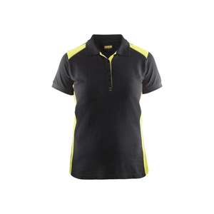 BLAKLADER-Polo Femme 339010509933M Noir/Jaune-EAN 7330509588130 TRAVAIL T-SHIRTS ET POLO - Product Image 1