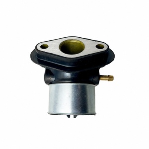 Collecteur d'admission de <span class=keywords><strong>carburateur</strong></span> <span class=keywords><strong>pour</strong></span> moteur de scooter GCC WH 100cc 110cc, coudière de tuyau d'admission en caoutchouc avec collier de serrage - Product Image 5
