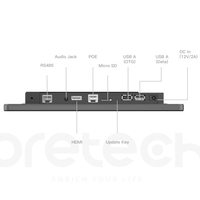 Panneau mural d'automatisation domestique de 10 pouces avec POE RS485 KNX, tablette tactile murale, tablette Android Zigbee pour montage mural