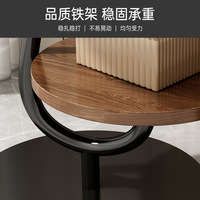 Table d'appoint moderne en forme de C, table d'appoint en forme de C pour canapé, pour salon et chambre à coucher, meuble de canapé, petite table basse d'angle