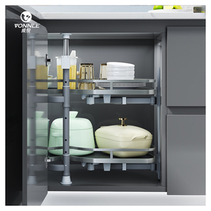 Panier à tirette pour cuisine Accessoires de rangement pour cuisine Panier à tiroir coulissant Panier à tirette pour <span class=keywords><strong>armoire</strong></span> de cuisine - Product Image 4