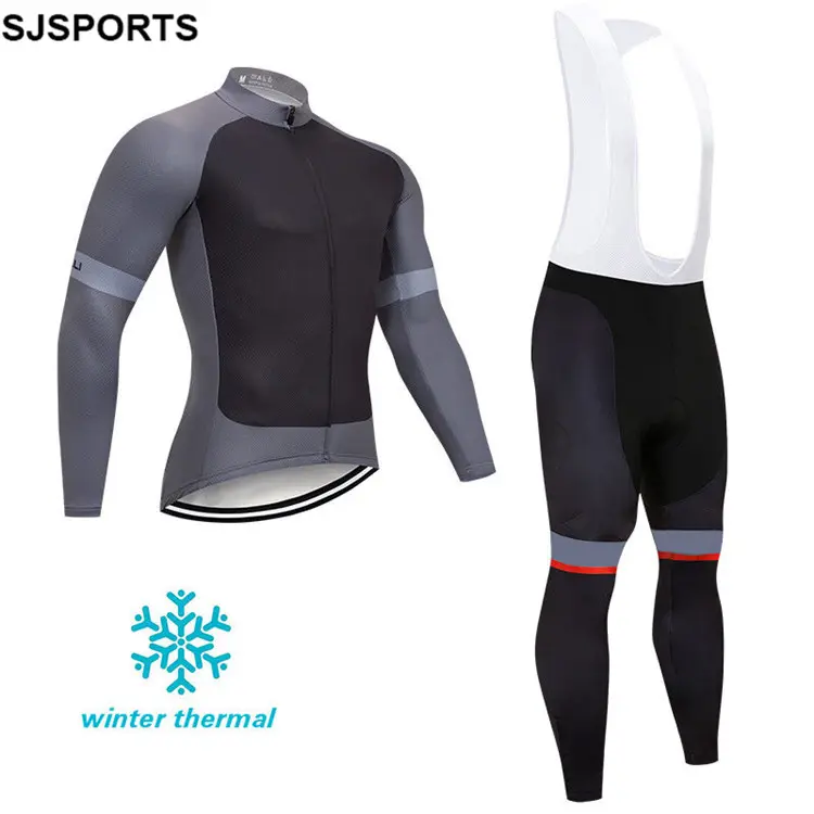 Winter Cyclingジャージセット熱フリースBicycle服Custom Cycling着用